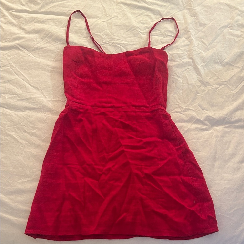 Reformation Red Mini Dress